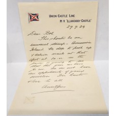 SWIZTERLAND 1939 . ROYALTY LLANGIBBY CASTLE LETTER